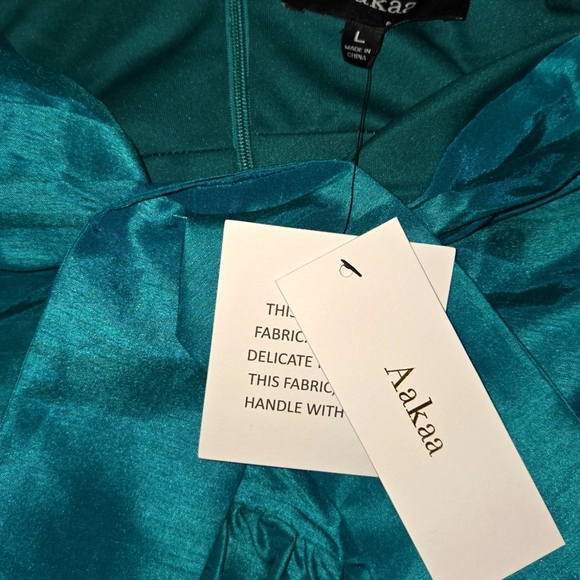 Aakaa NWTs Lifetime Celebrations Teal Dress - Picture 6 of 6